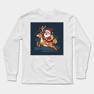 Funny raindeer Long Sleeve T-Shirt